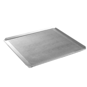 PLAQUE PATISSIERE PERFOREE ALU 4 BORDS 45° 600x400