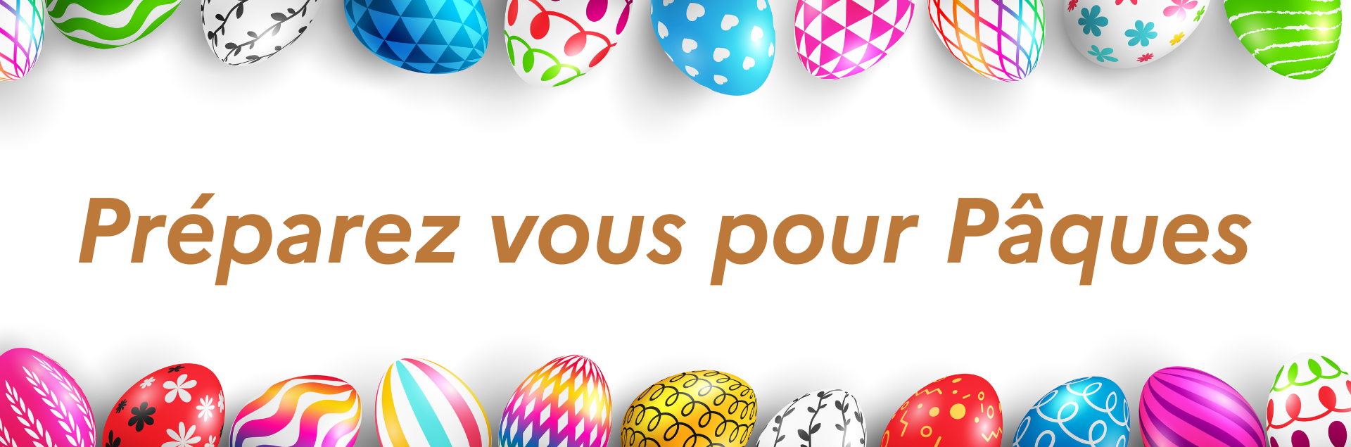 Bannière pâques Préparez vous pour pâques