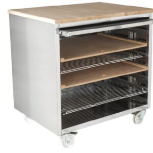 Demi Parisien Inox – Dessus Hêtre | Meuble Boulangerie Professionnel