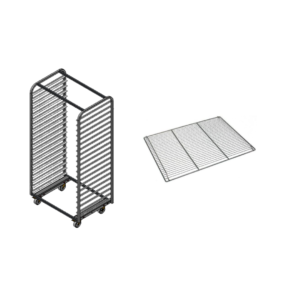 OFFRE Chariot de stockage 800x600 20 niveaux + 20 grilles Inox 600x800 arrêt 600