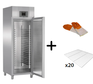 OFFRE Armoire Négative 600x400 Inox 602L + 20 Grilles Inox 600x400 + Moufle anti-chaleur
