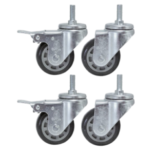 Lot de 4 roulettes pour table de travail inox